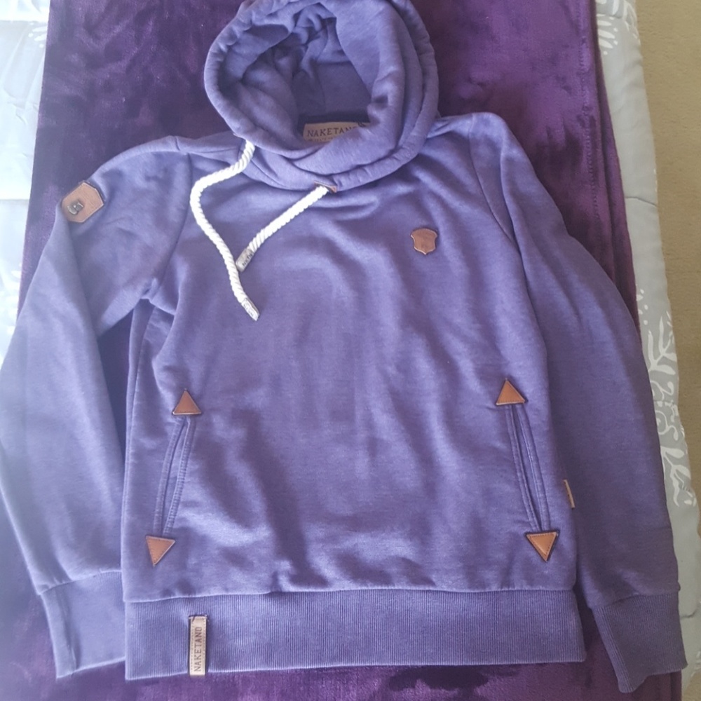 Naketano Women's purple hoodie size Large